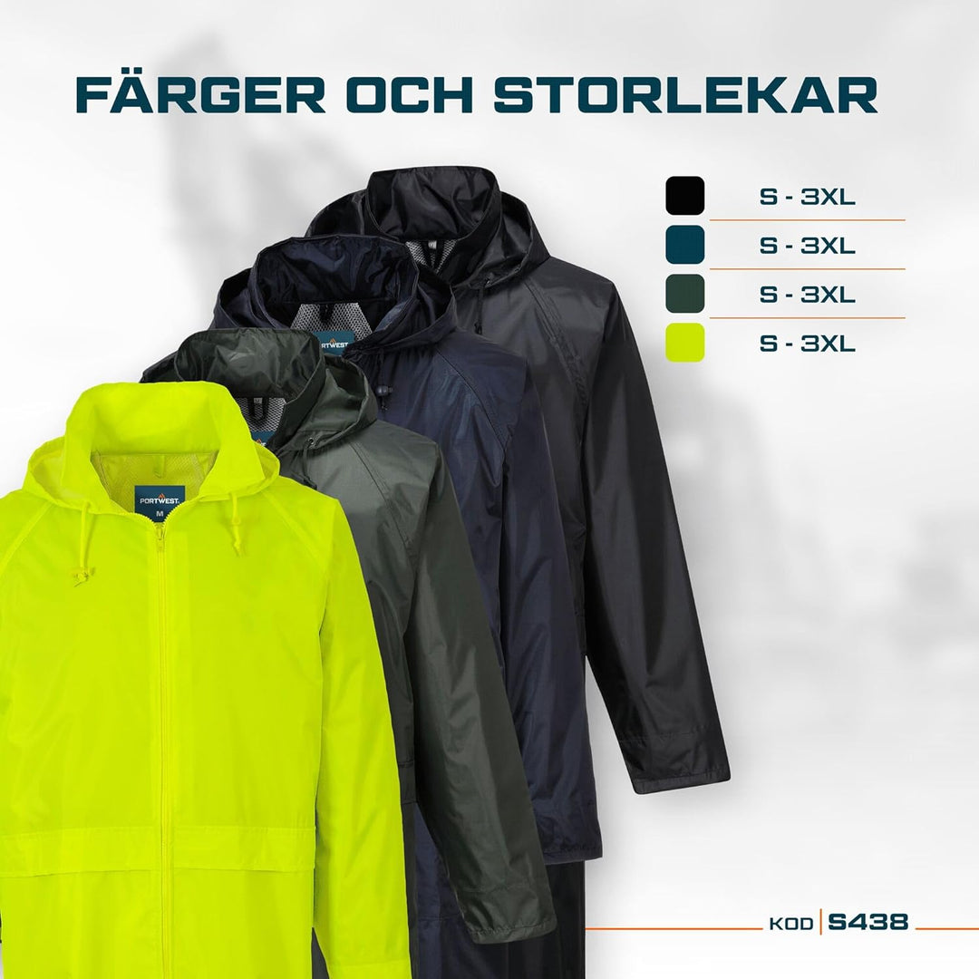 Portwest S438Classic-die Lagen of Rain 3XL Marine, 3XL Marine