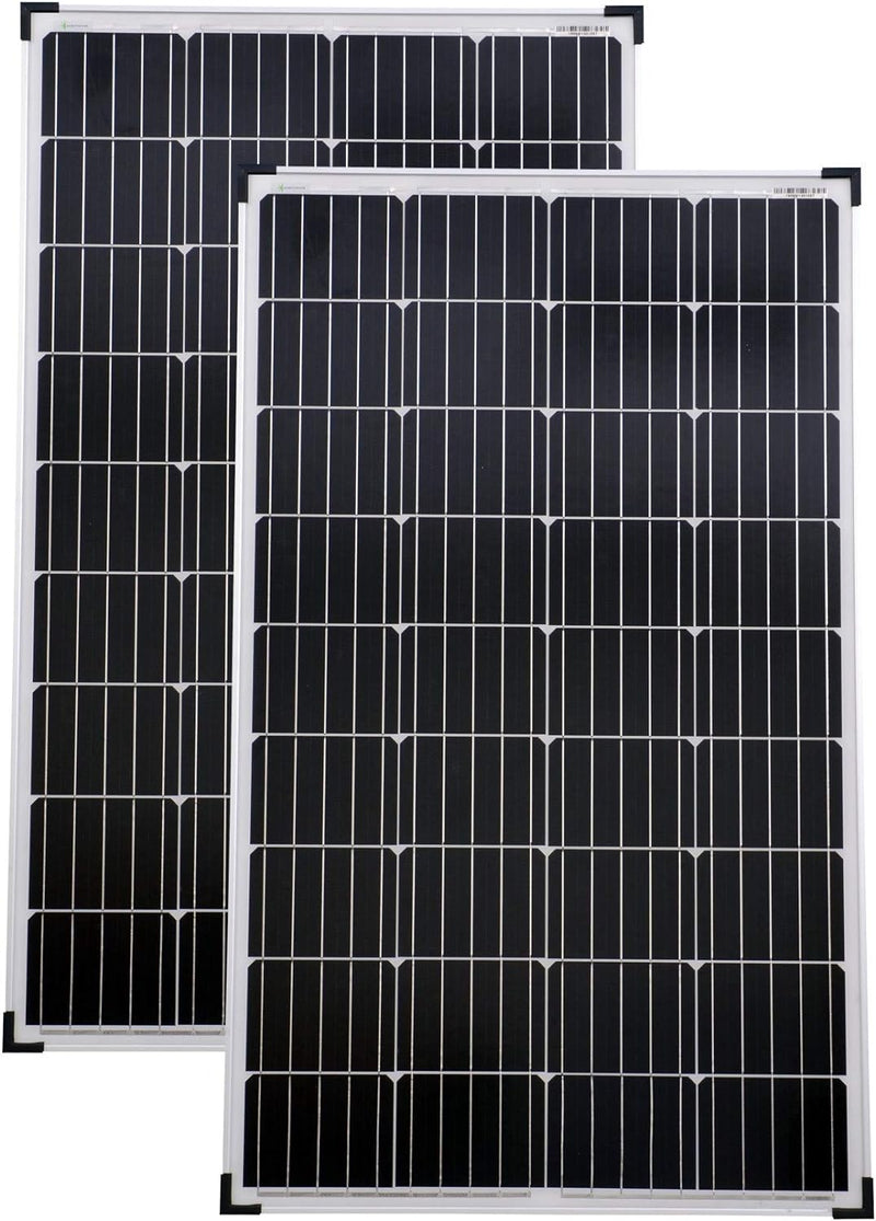 solartronics Solarmodule 2 Stück 130 Watt Mono Solarpanel Solarzelle Photovoltaik 90646