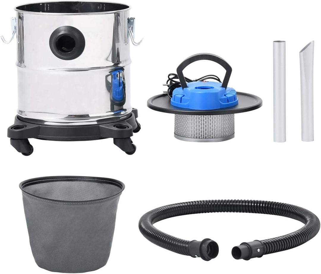 Aschesauger mit HEPA-Filter 1200W 20 L Edelstahl, Kamine, Öfen &amp; Zubehör, Aschesauger Für Ofen, Asch