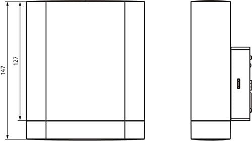 Theben 1020703 theLeda D UL AL – LED-Leuchte, Design-Lampe, für den Aussenbereich geeignet, 11.5 Wat