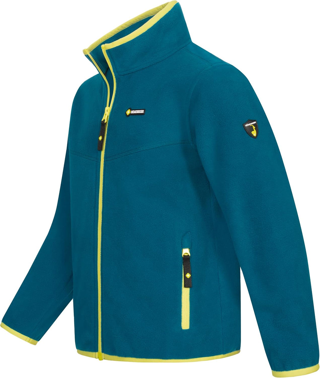 Höhenhorn Leggon Kinder Fleece Jacke Jungen Mädchen Full Zip Outdoor Freizeit 140 Türkis/Grün, 140 T
