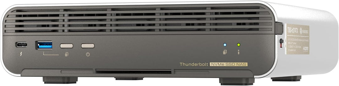 QNAP TBS-h574TX-i5-16G Thunderbolt Compact All-Flash | 5 x E1.S or M.2 SSD's, Intel Core i5-1340PE (
