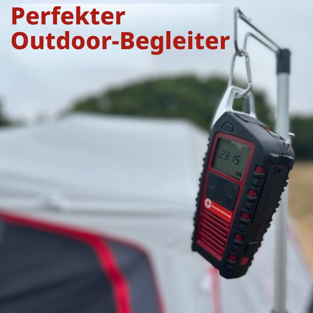 Eton American Red Cross Adventure Series Odyssey Multi-Band-Radio (AM/FM/NOAA/Kurzwelle) mit Bluetoo