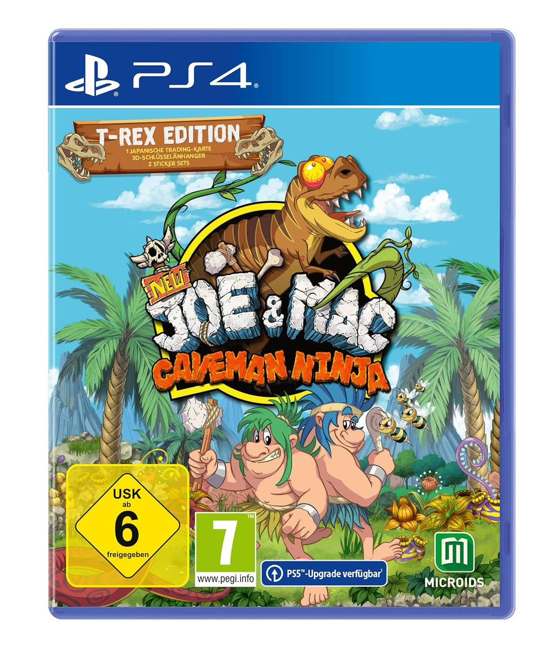 New Joe & Mac: Caveman Ninja - T-Rex Edition [PS4] PlayStation 4, PlayStation 4