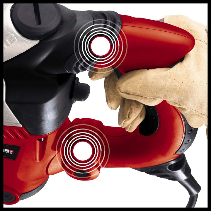 Einhell Bohrhammer-Set RT-RH 32 Kit (1.250 W, 3 Funktionen, pneumatisches Schlagwerk, SDS-plus-Werkz