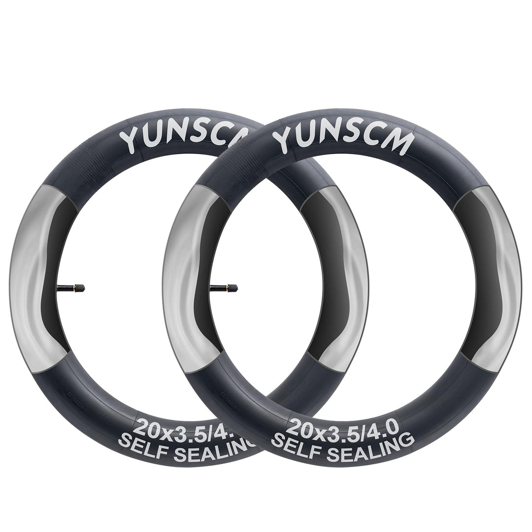 YunSCM 2er-Pack Selbstdichtend 20 Zoll Schlauch 20x3.5/4.0 AV32mm Valve，pannensicherer，Selbstreparie