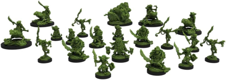Epic Encounters: Village of The Goblin Chief - RPG Fantasy, Tabletop Game with 20 Goblin Miniatures,