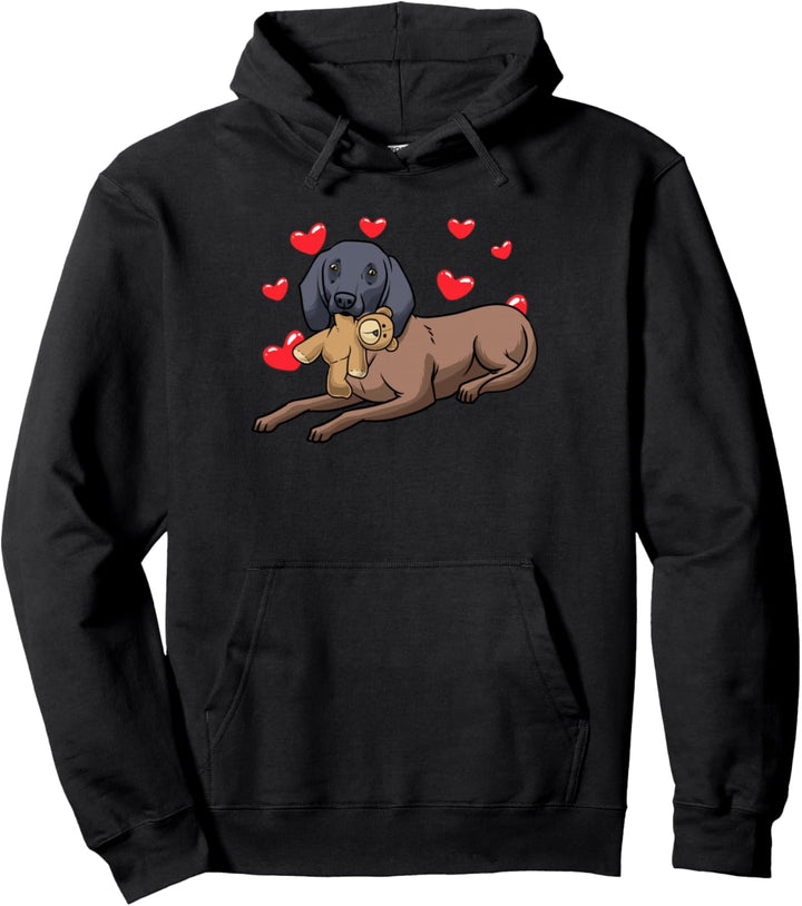 Bayerischer Gebirgsschweisshund Hund mit Kuscheltier Pullover Hoodie