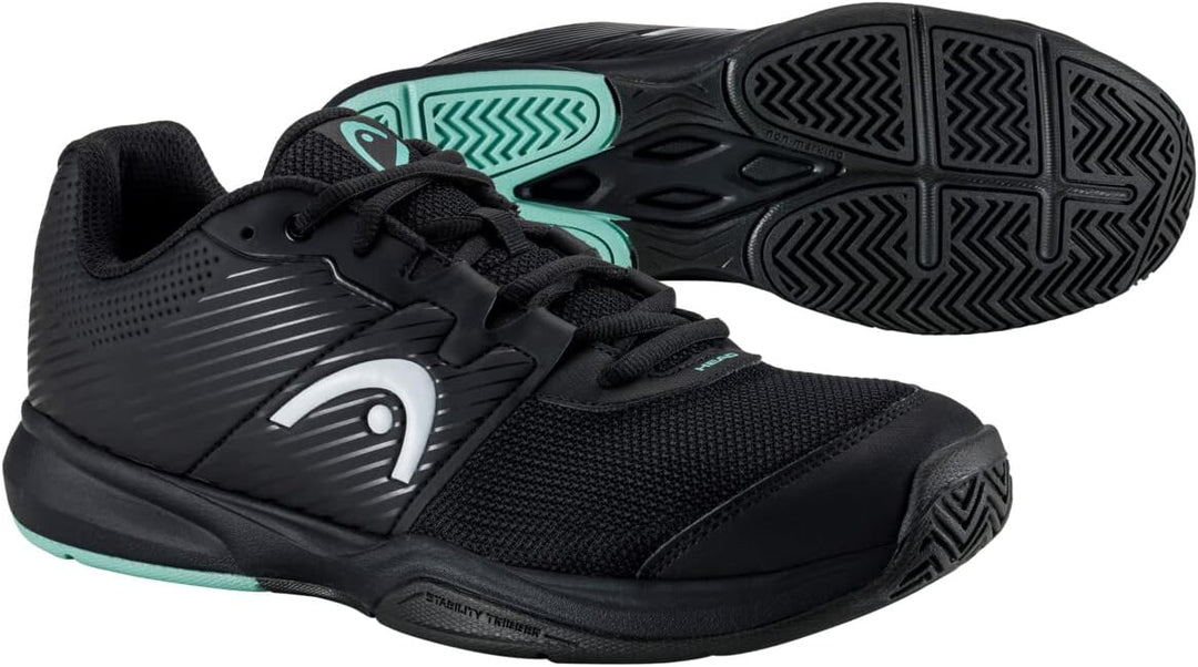 HEAD Herren Revolt Court MenTennisschuh 42 EU Schwarz Teal, 42 EU Schwarz Teal