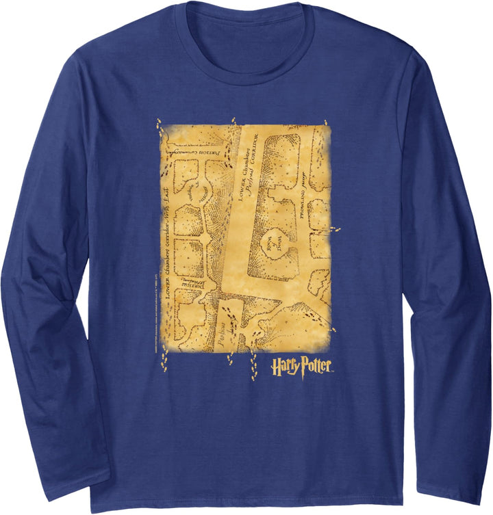Harry Potter Marauder's Map Interior Langarmshirt