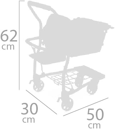 DE CUEVAS TOYS Koala-Supermarktwagen mit Zubehör und Babytrage DeCuevas 52179