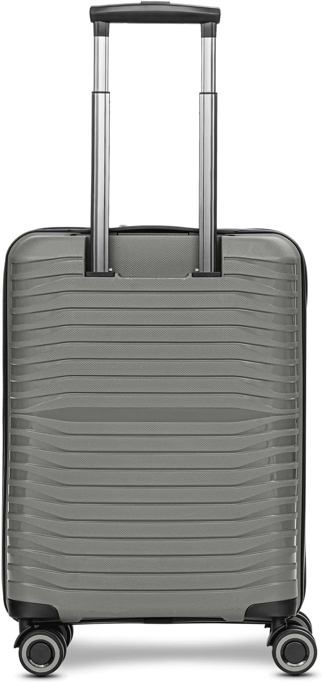 Stratic Shine Handgepäck Koffer | Trolley mit 4 360° drehbaren Rollen, arretierbarer Griff, Kreuzpac