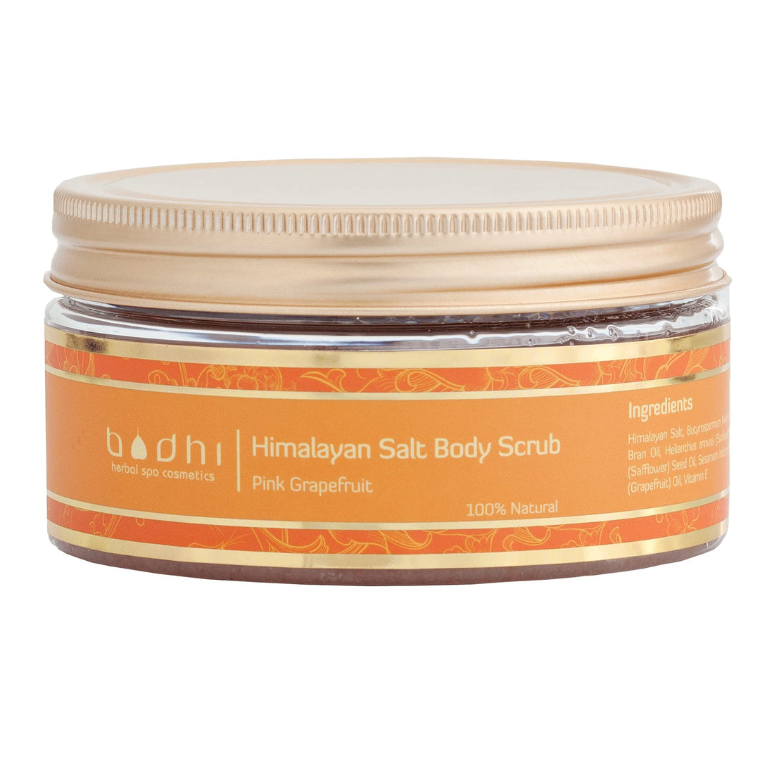 BODHI® Körperpeeling Himalaya-Salz & Grapefruit / 250 ml, bio & vegan, 98% natürlich, Himalaya-Salz