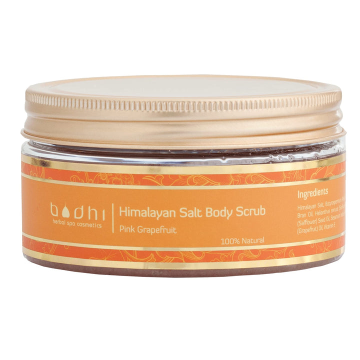 BODHI® Körperpeeling Himalaya-Salz & Grapefruit / 250 ml, bio & vegan, 98% natürlich, Himalaya-Salz
