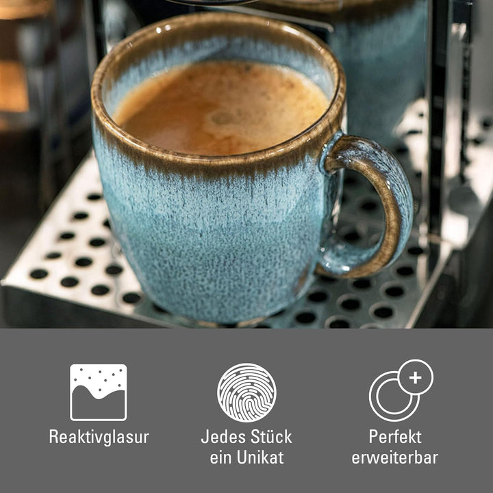 like. by Villeroy & Boch Lave glacé Kaffeetasse, 190 ml Blau 1 Cup, Blau 1 Cup