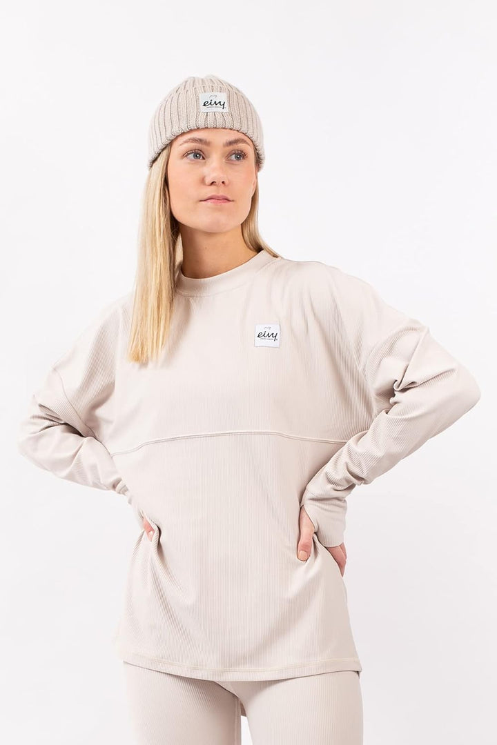 Eivy Damen Venture Rib Top Yoga-Shirt L Faded Cloud, L Faded Cloud