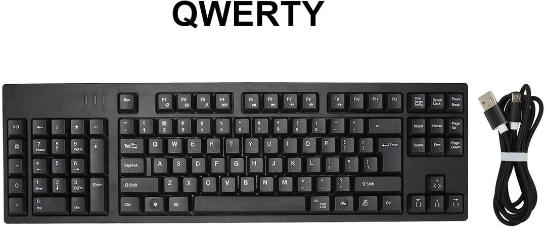 Yctze 109-Tasten-Nummernblock-Tastatur Links, Linkshändige Tastatur mit Ergonomischem Layout, Micro-
