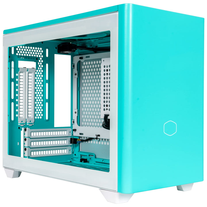 Cooler Master MasterBox NR200P Mini-ITX-PC-Gehäuse – Seitenteil aus gehärtetem Glas, hervorragende K