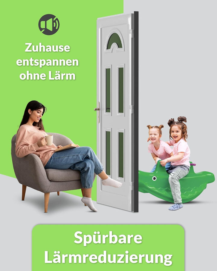 Premium Stahlzargendichtung aus TPE - für Stahltüren - Dichtung Höhe 16mm x Türdichtung Falz 13mm (1