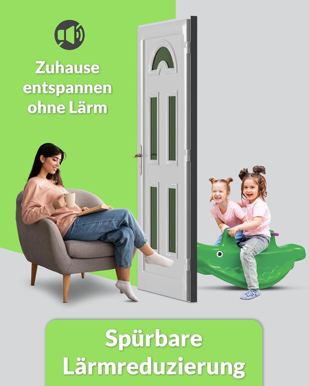 Premium Stahlzargendichtung aus TPE - für Stahltüren - Dichtung Höhe 16mm x Türdichtung Falz 13mm (5