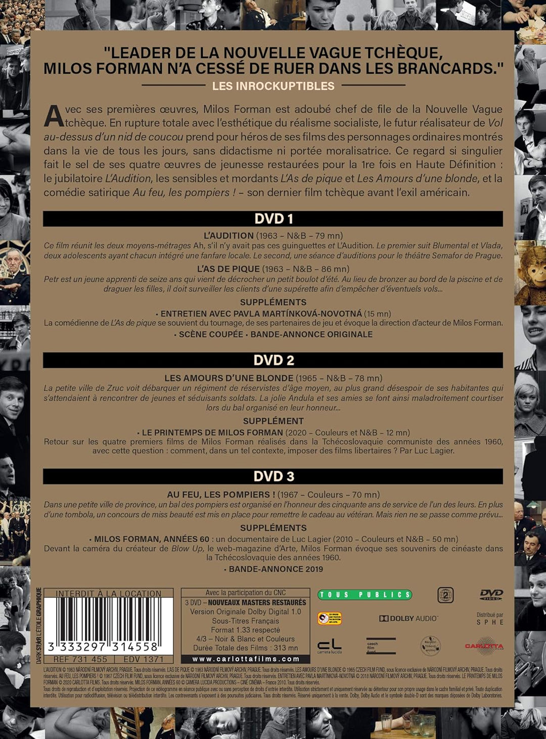 Coffret milos forman 4 oeuvres de jeunesse [FR Import], DVD
