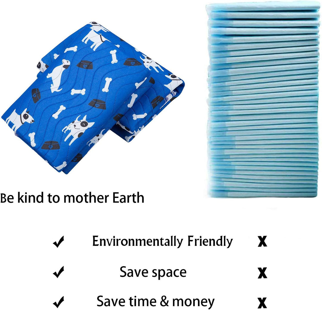 Yangbaga PIPI matten für Hunde, 80 * 90cm 2ST Welpenunterlagen, rutschfeste unterlage PIPI Pads für