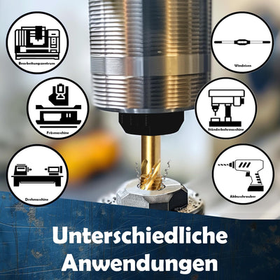 AM-Zerspanungstechnik Gewindeschneider M3-M30 | Hochwertiger Gewindebohrer | Universeller Sacklochge