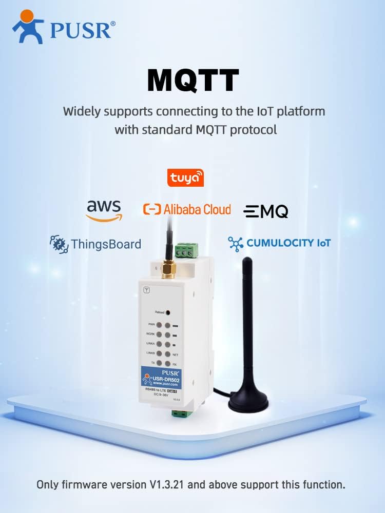 USR-DR502-E Europe HTTP MQTT GSM SMS 4G LTE Cat 1 Modem mit SIM Karte Slot unterstützen IoT Plattfor