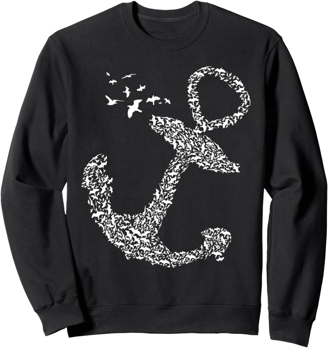 Seeseite Segeln Skipper Anker Boot Segler Kapitän Segelboot Sweatshirt