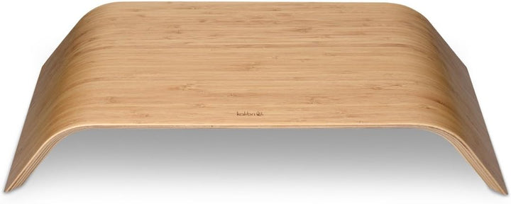 kalibri Bildschirm Holzständer TV Ständer - Computer Tisch Schreibtisch Aufsatz Monitorständer Bank