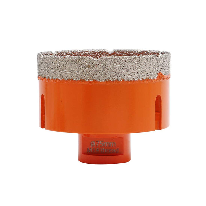 Diamant Bohrkrone 75mm Fliesenbohrer für Porzellan Keramik Fliese Granit Marmor - M14 Gewinde für Wi