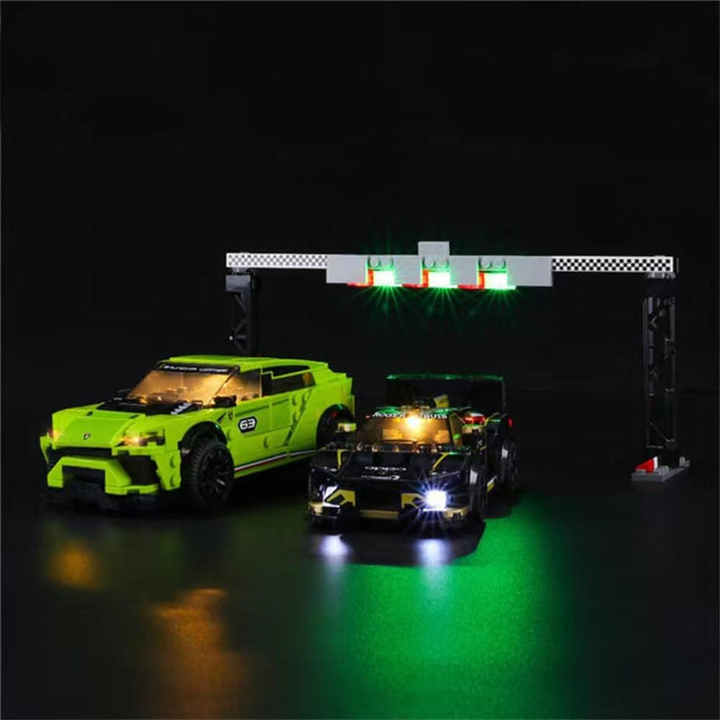 GEAMENT Licht-Set Kompatibel mit Lego Lamborghini Urus ST-X & Huracán Super Trofeo EVO - Beleuchtung