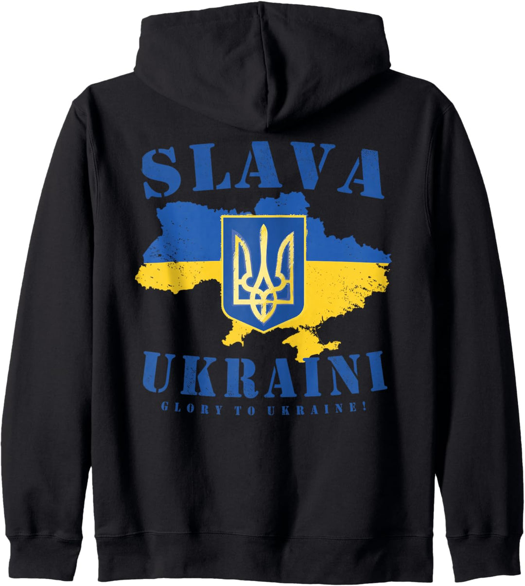 Karte der Ukraine Slava Ukraini Glory To Ukraine Flagge Kapuzenjacke