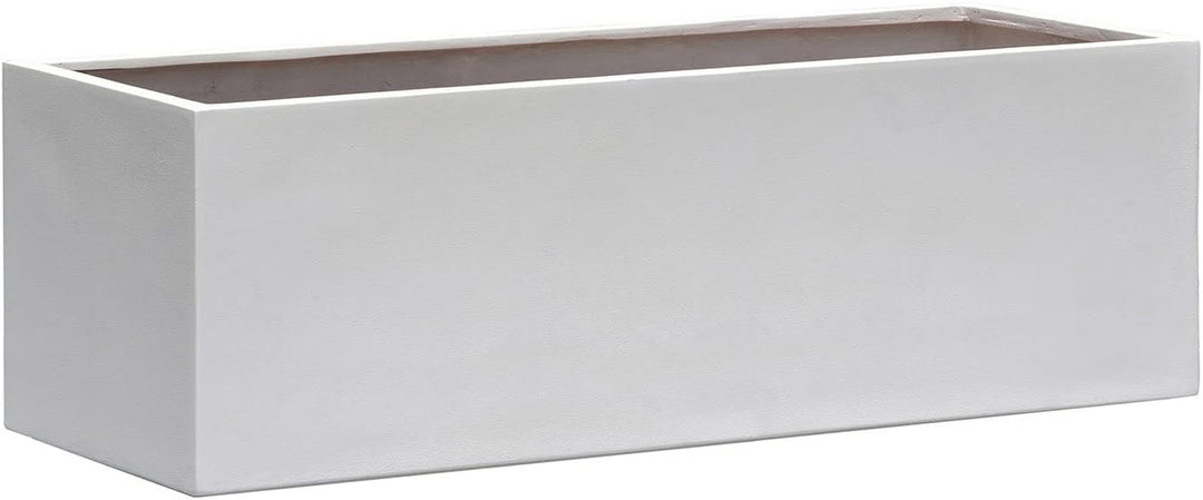 ESCHBACH® Pflanzkübel Box 60 Weiss Rechteckig * 60 x 20 x 20 cm * 10 Jahre Garantie 60x20x20, 60x20x