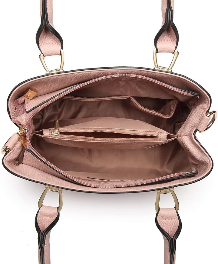 Miss Lulu Handtasche Damen,Exquisitem Handtasche Damen Mittelgross,Lychee Muster Tasche Damen,Hochwe