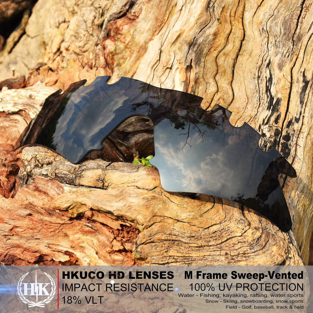 HKUCO Plus Mens Replacement Lenses for Oakley M Frame Sweep Vented - 3 Pair