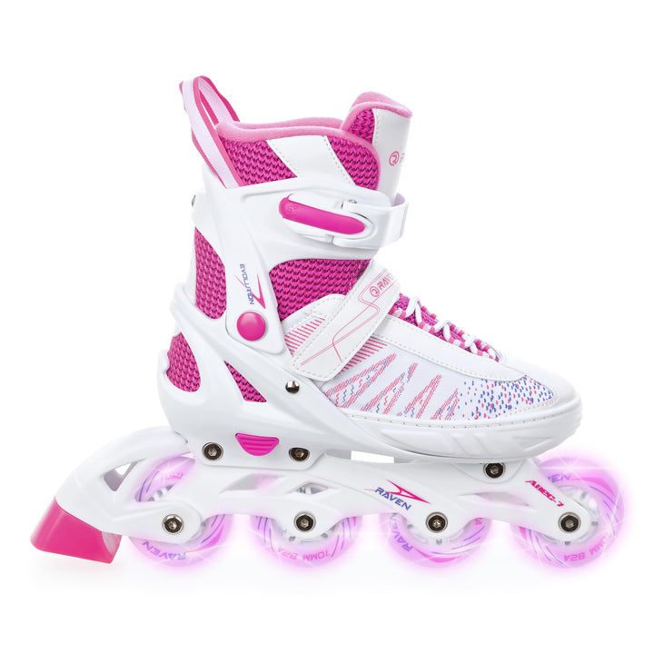Raven Inline Skates Inliner Grace LED Leucht-Räder verstellbar 28-32 (18,5-21cm), 28-32 (18,5-21cm)
