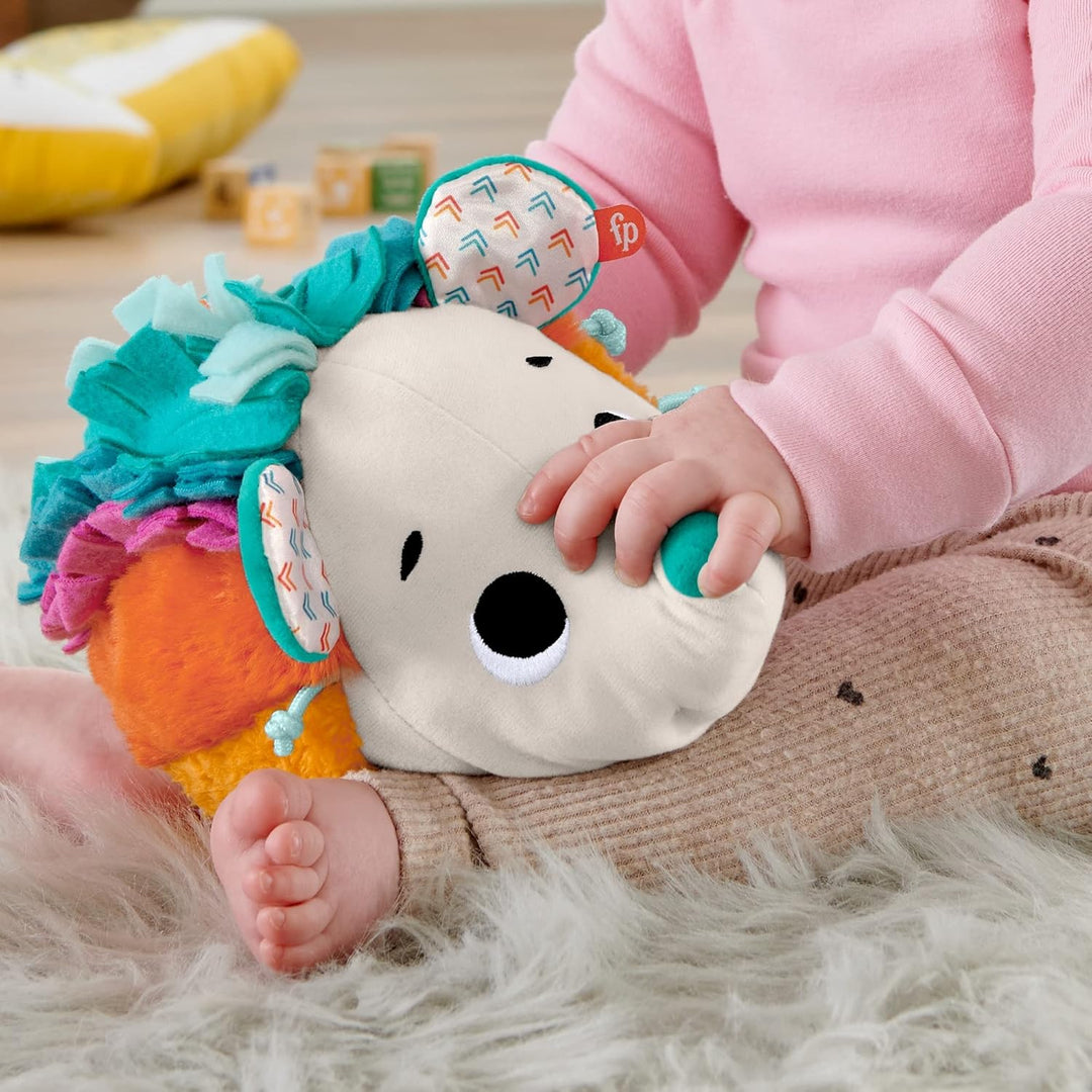 Fisher-Price HBP42 - Knuddel-Igel, Plüschspielzeug mit Geräuschen und Texturen, Babyspielzeug ab der