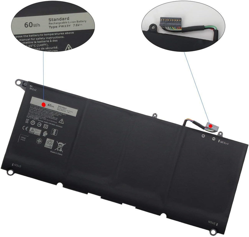 HUBEI PW23Y TP1GT RNP72 0RNP72 0TP1GT Laptop Batterie Ersatz für Dell XPS 13 9360 P54G002 13-9360-D1