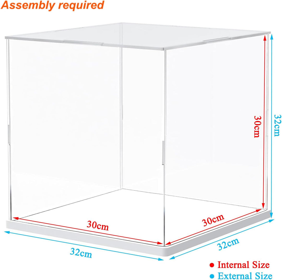 ELEpure Aufbewahrungsbox aus Acryl, transparent, für die LEGO Kollektion, Modellbau, verbesserte Prä