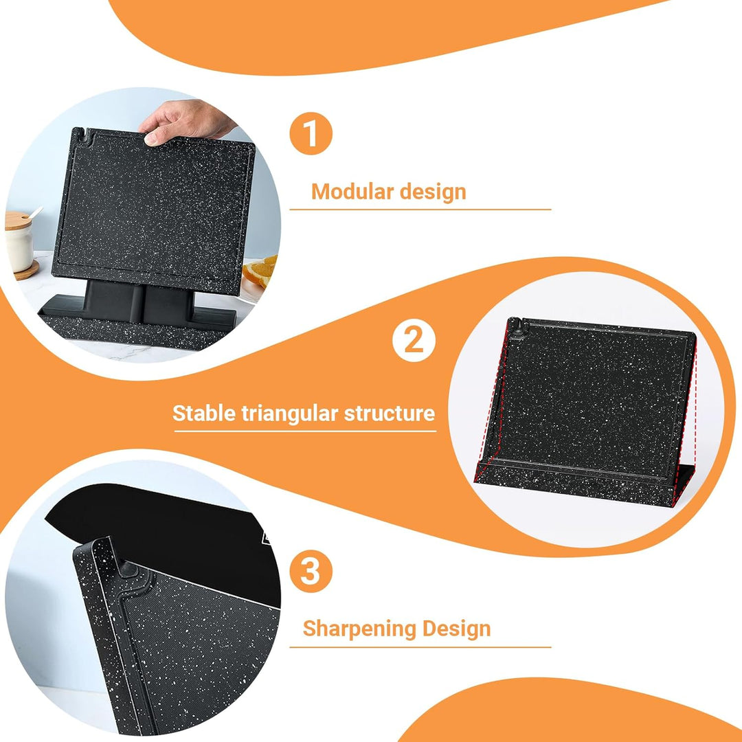 Messerblock Magnetisch Ohne Messer Messerhalter Magnetisch mit Starker Haltekraft Abnehmbarer Design