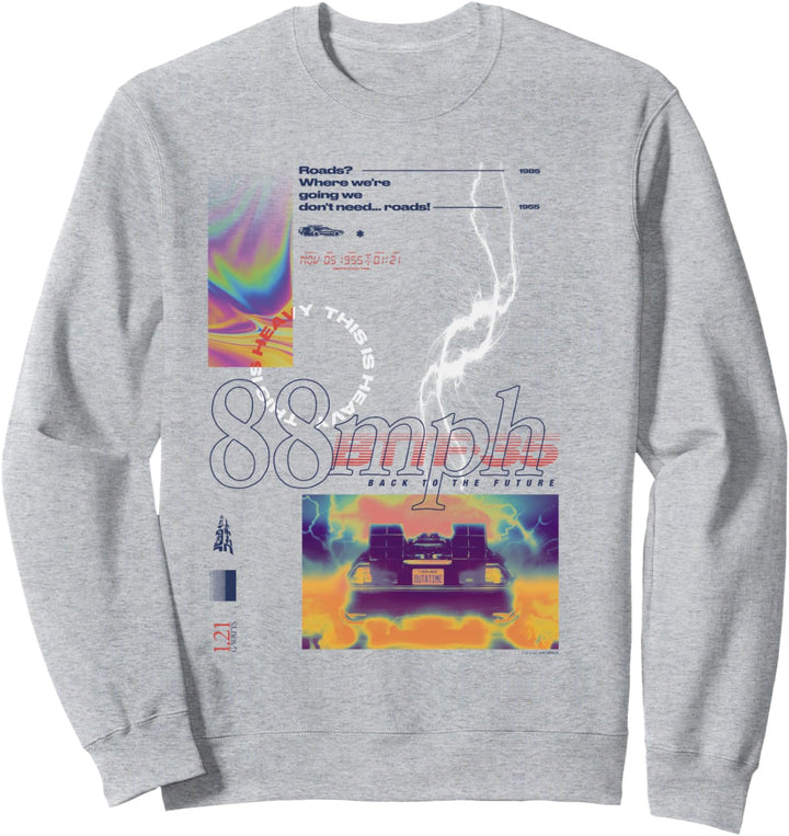 Back To The Future 35th Anniversary 88mph Poster Sweatshirt
