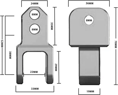 Universal M8 Motorrad Lenker Riser Stossdämpfer Erhöhung Adapter Für Motorrad Dirt Bike FZ1 FZ6 FZ8