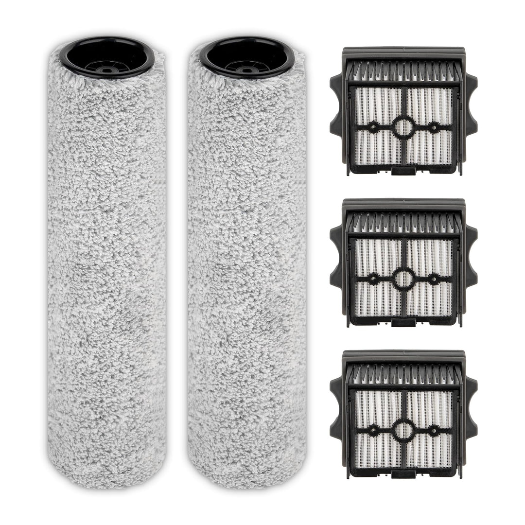 (5 Stück) Floor One S9 Artist Pro Bürstenwalzen und HEPA-Filter kompatibel mit Tineco Floor One S9 A