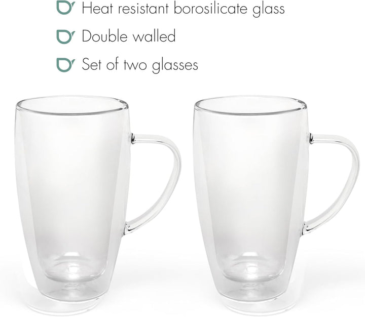 Bredemeijer doppelwandige Tee Kaffee Gläser Set 320 ml 2-teilig