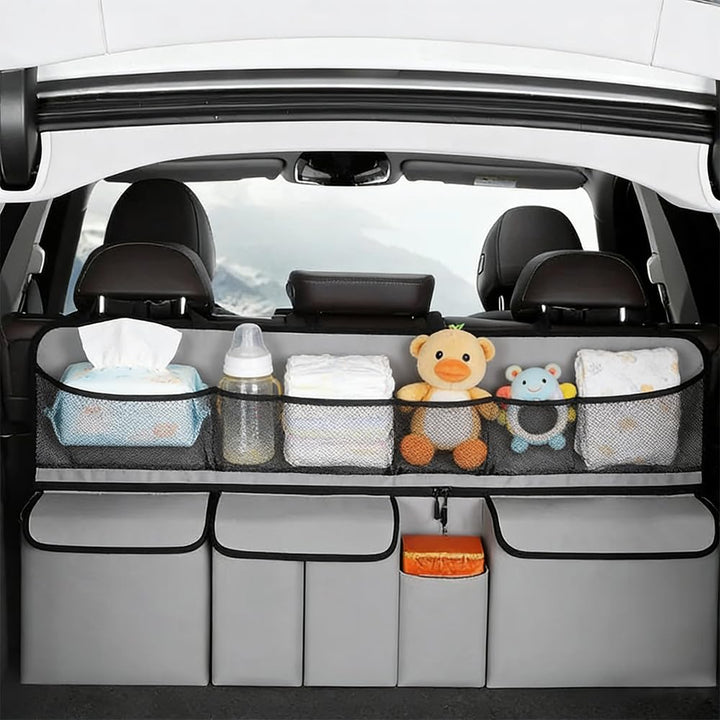 Auto Kofferraum Organizer, 105x51cm Kofferraum Organizer mit Hängefunktion, Wasserdichte Multifunkti