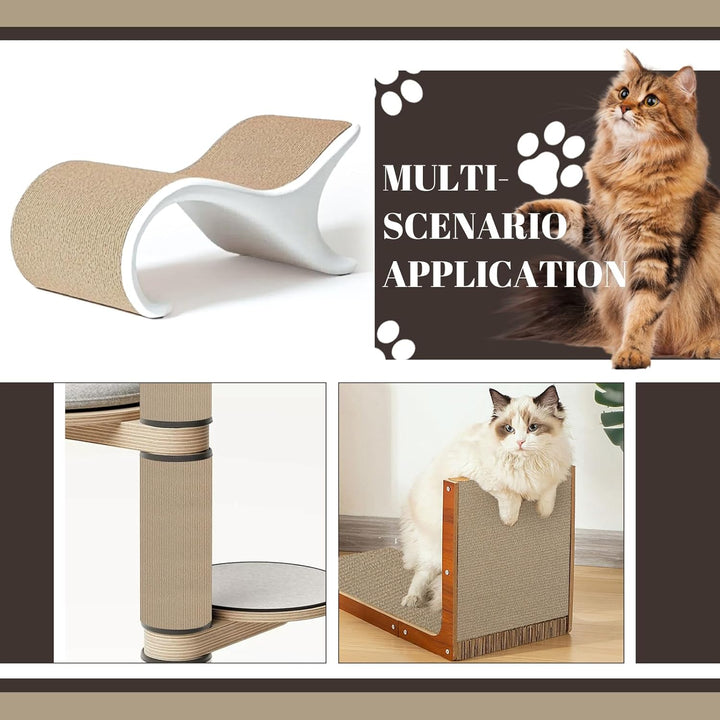 Selbstklebend Kratzbretter Dunkles Khaki Katze Kratzteppich Katze Kratzmatte Katze Wand Teppich Katz