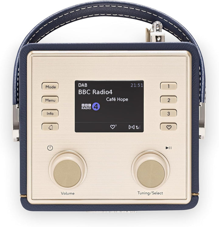 Revival Mini 2 Dab+/FM/Bluetooth, tragbar, Radiowecker, Mitternachtsblau