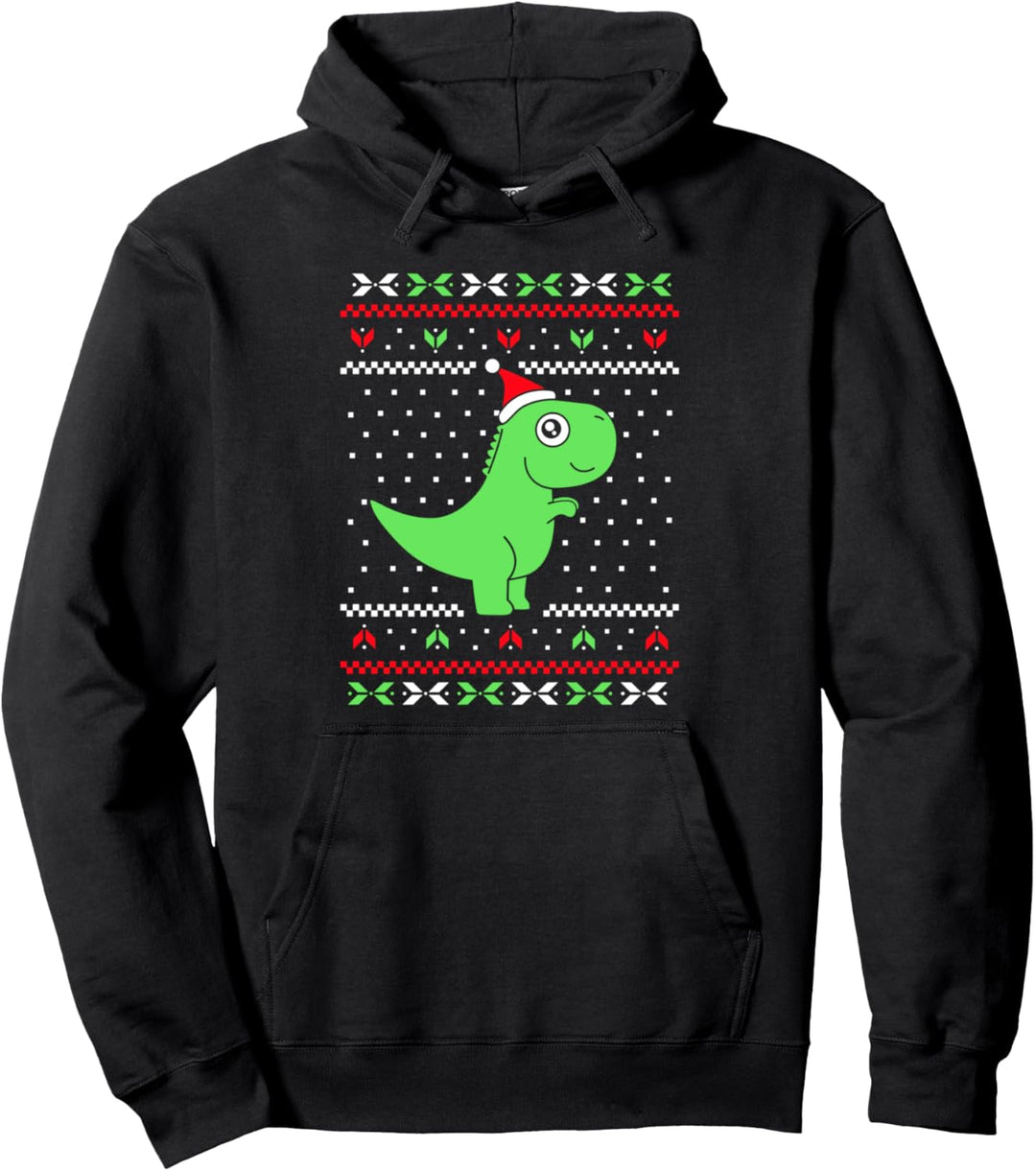 Weihnachten Fest Advent Baby T-Rex Dinosaurier Pullover Hoodie