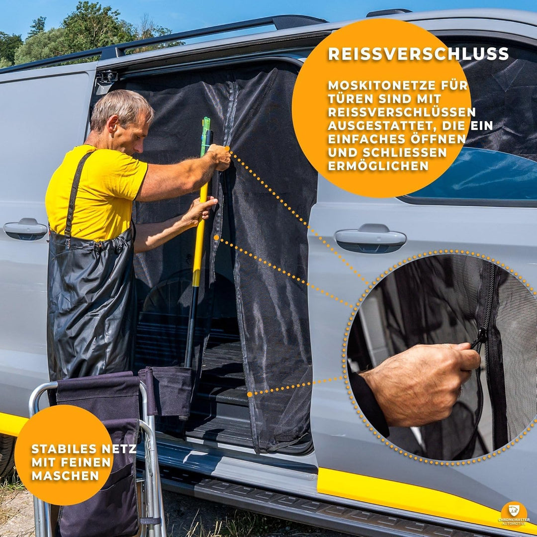 CHROMEMASTER | Magnetisches Fliegengitter für Camper, Campervan, Wohnmobil | Kompatibel mit Renault